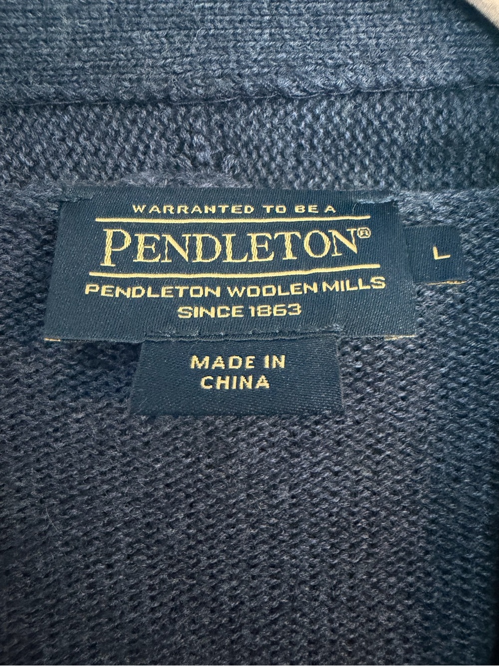 Pendleton Imnaha Southwestern Geometric Cotton Wool Cardigan Size L - Picture 5 of 6